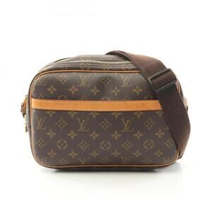 LOUIS VUITTON Brown Monogram Leather Shoulder Bag